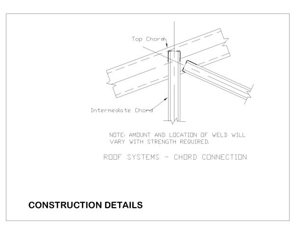 Free AutoCAD Isometric Drawings for Metal Roof Girder System Construction Details - 67