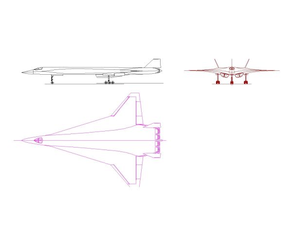 Military Aircraft Drawings-4 CAD Block DWG AutoCAD Editable Drawing (Free Download)