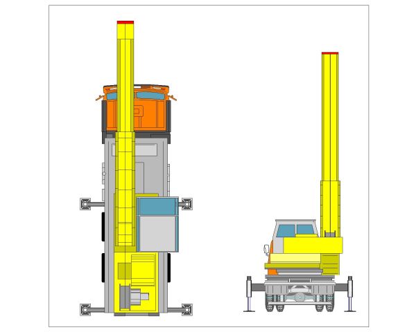 Mobile Crane Model-1 CAD Block DWG AutoCAD Editable Drawing (Free Download)