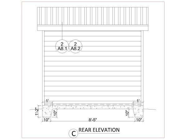 Free Drawing of Modern Timber Shed Design Complete design set-18 x 10 Wooden Shed Design Elevation_4