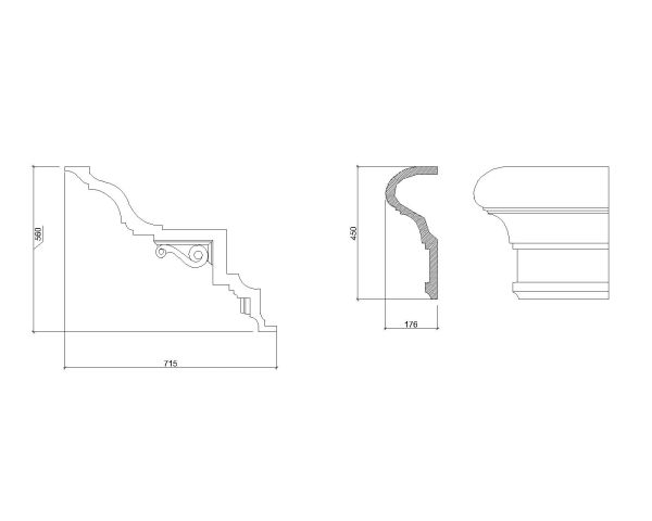 Mould design-9 for builing exterior CAD Block DWG AutoCAD Editable Drawing (Free Download)
