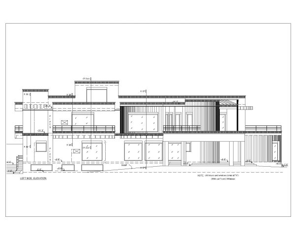 Multi-Story Residential Building & Villas 2D Elevation-36 Architectural drawings. CAD block in DWG format free download.