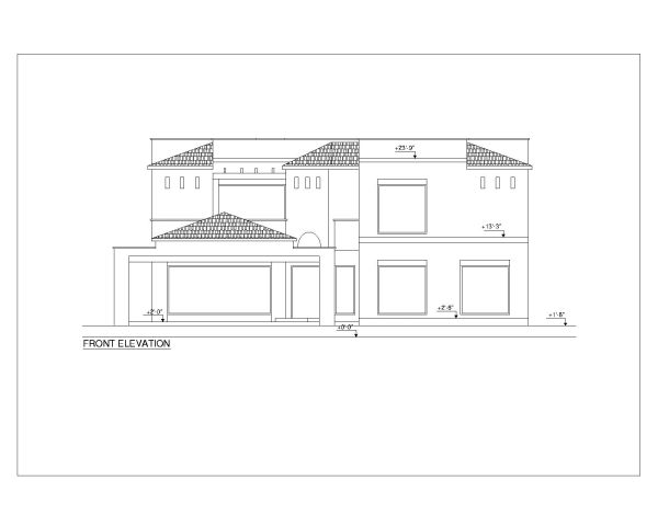 Multi-Story Residential Building & Villas 2D Elevation-46 Architectural drawings. CAD block in DWG format free download.