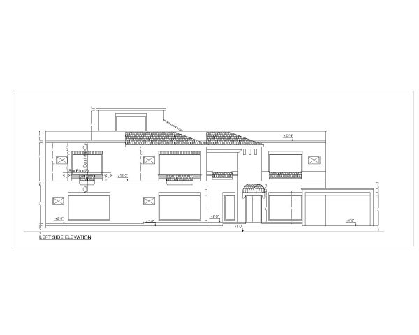 Multi-Story Residential Building & Villas 2D Elevation-47 Architectural drawings. CAD block in DWG format free download.