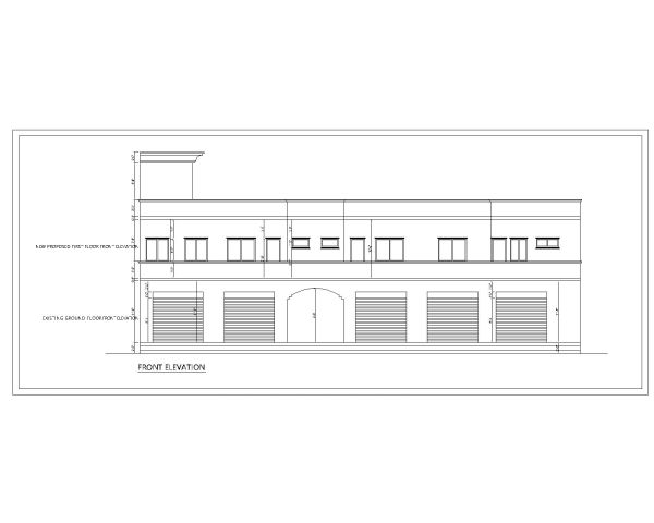 Multi-Story Residential Building & Villas 2D Elevation-69 Architectural drawings. CAD block in DWG format free download.