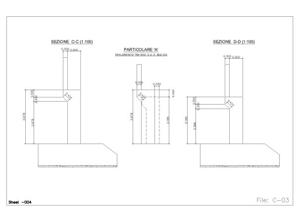 Free AutoCAD Editable Drawing of Multi Span Bridge Shop Drawings for Italy OP_ 13