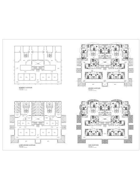 Multi Story Floor Plans BUIDLING PROPOSAL-1 CAD Block DWG AutoCAD Editable Drawing (Free Download)