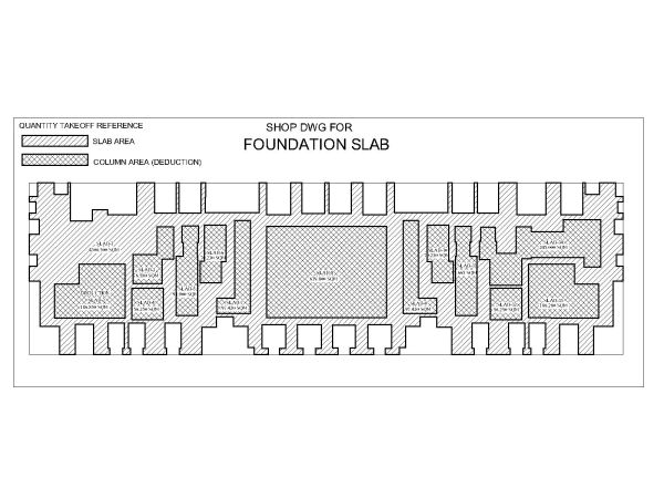 Multistoried residence foundation Slab plan-9 CAD Block DWG AutoCAD Editable Drawing (Free Download)