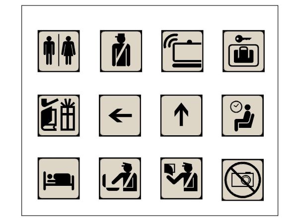 Navigation Icons For Airports-3 CAD Block DWG AutoCAD Editable Drawing (Free Download)