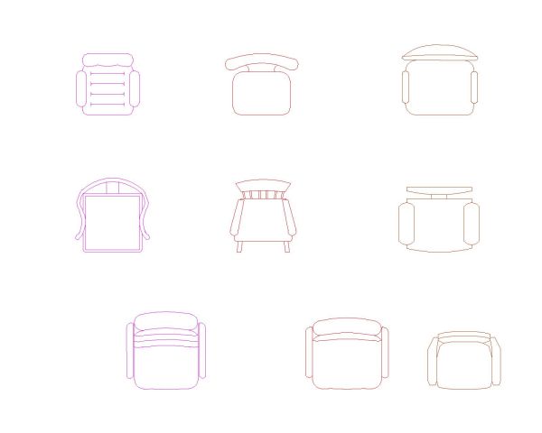 Free AutoCAD 2D Detailed Drawing for Meeting Room Chairs with Tables-16
