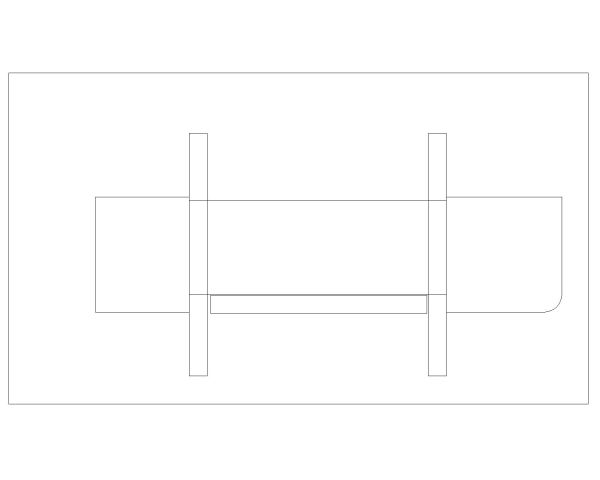 Free AutoCAD 2D Editable Drawings for Office Accessories & Compliances - 16