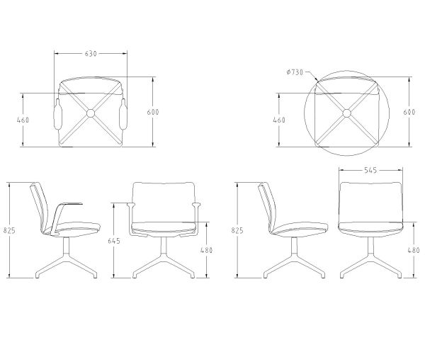 Free AutoCAD 2D Editable Drawings for Office Furniture 26 - 3