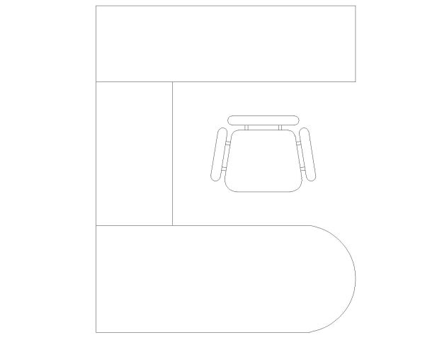 Free AutoCAD 2D Editable Drawings for Office Furniture 26 - 11