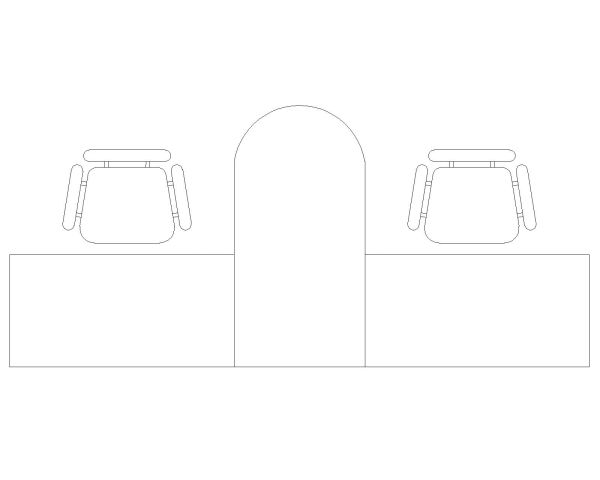 Free AutoCAD 2D Editable Drawings for Office Furniture 26 - 12