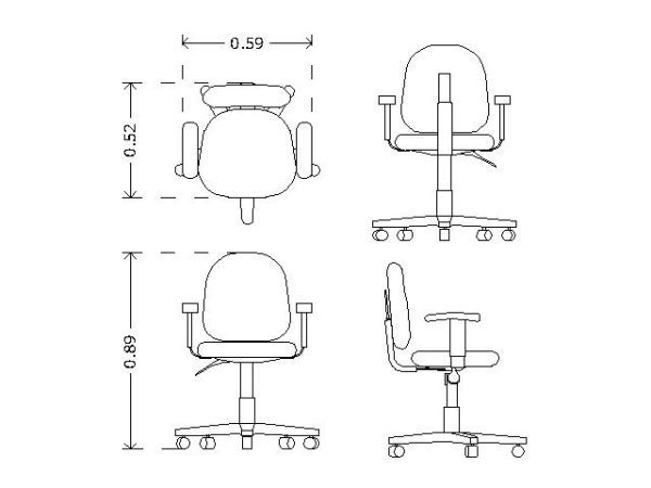 Free AutoCAD 2D Editable Drawings for Office Furniture 26 - 24