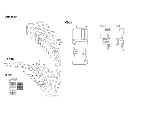 PARAMETRIC FURNITURE Architectural Drawing-8. CAD block in DWG format free download.