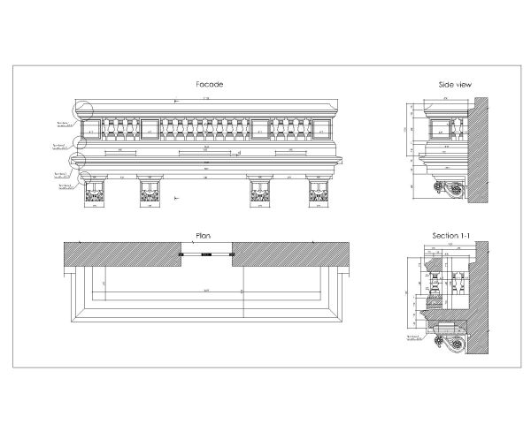 Parapet & Low Height walls option-77 CAD Block DWG AutoCAD Editable Drawing (Free Download)