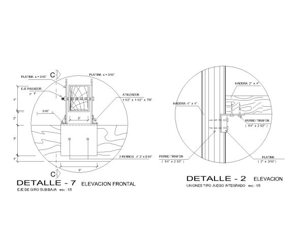 Park Riders fixing Architectural Details -5. CAD block in DWG format free download.
