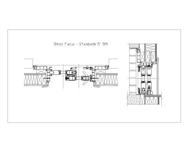 Free AutoCAD 2D Editable Drawings for Patio Door Brick Facia- 3