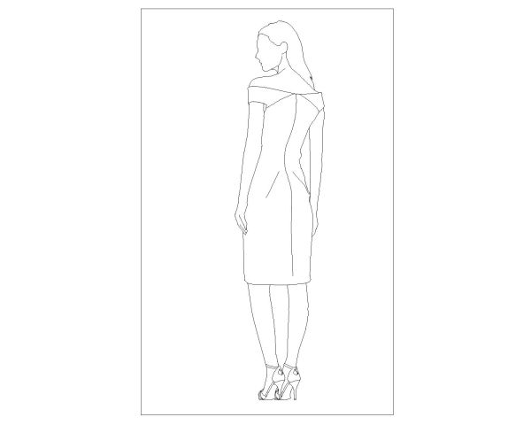 People Symbols Girls-8 CAD Block DWG AutoCAD Editable Drawing (Free Download)