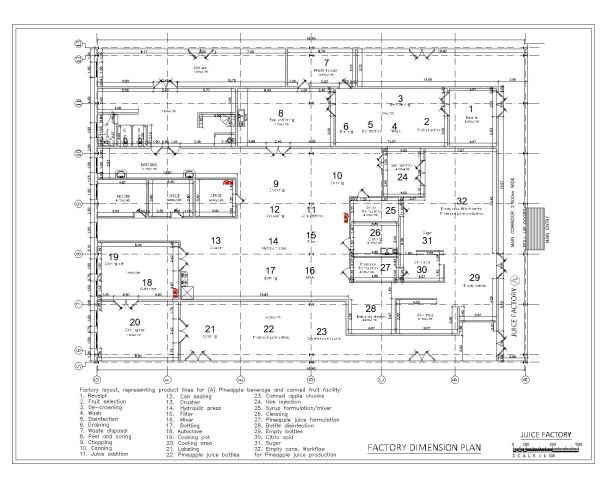 Pineapple Juice Production Layout Design-2 CAD Block DWG AutoCAD Editable Drawing (Free Download)