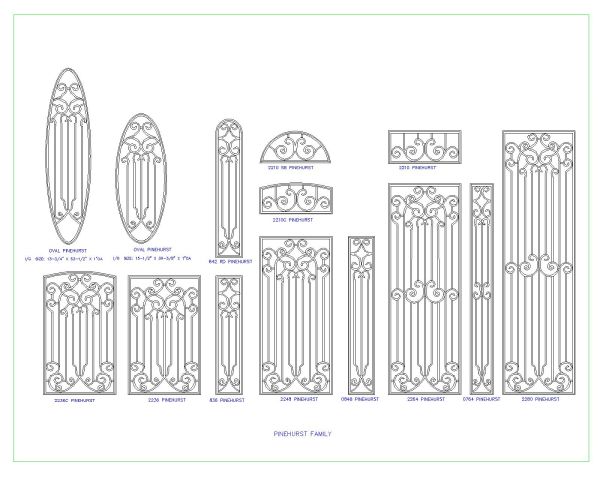 Pinehurst Family Layout Design CAD Block DWG AutoCAD Editable Drawing (Free Download)