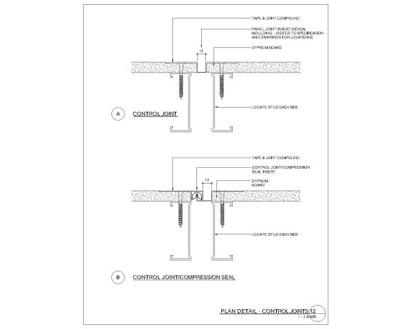 Plan Detail of Control Joints in CAD Block DWG AutoCAD Editable Drawing (Free Download)