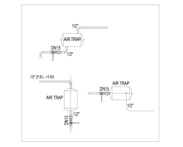 Free AutoCAD 2D Editable Drawings for Plumbing-Fixtures & Fittings - 7