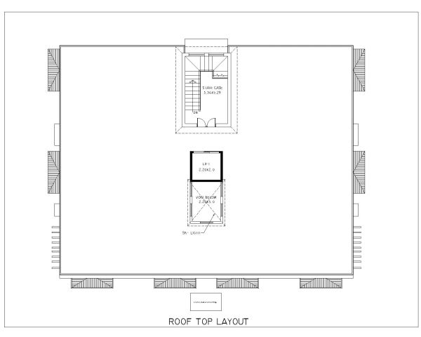 Preliminary architectural roof layout plan CAD Block DWG AutoCAD Editable Drawing (Free Download)