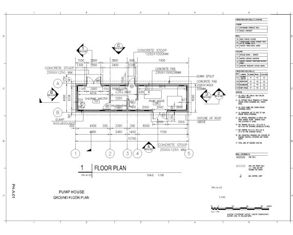 Pump House Design CAD Block DWG AutoCAD Editable Drawing (Free Download)