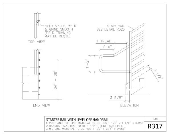 R-300 Series Tube Rail Sectional Details-2 CAD Block DWG AutoCAD Editable Drawing (Free Download)