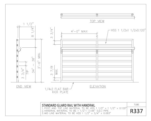 R-300 Series Tube Rail Sectional Details-7 architectural drawings. CAD block in DWG format free download.