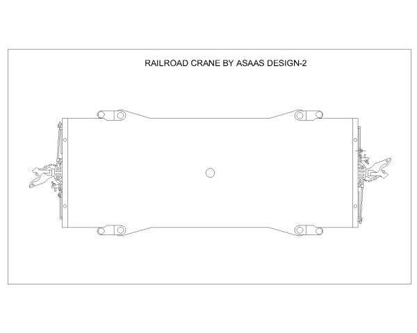 Railroad Crane by ASAAS-2 Architectural drawings. CAD block in DWG format free download.