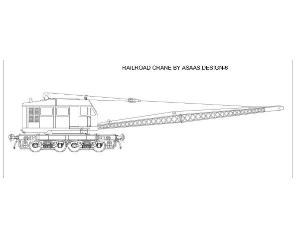 Railroad Crane by ASAAS-6 CAD Block DWG AutoCAD Editable Drawing (Free Download)