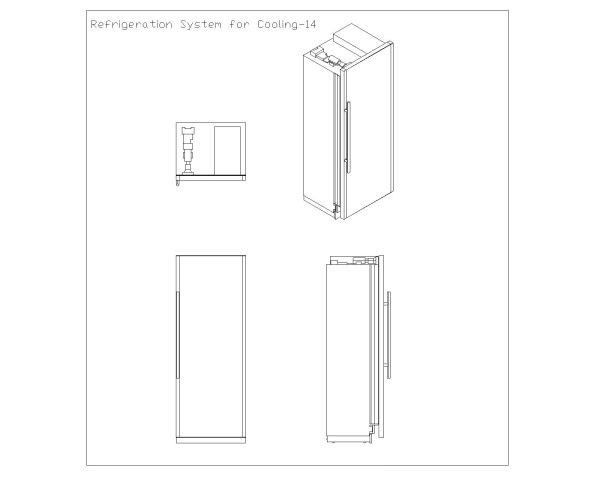 Refrigeration System for Cooling Details-14 CAD Block DWG AutoCAD Editable Drawing (Free Download)