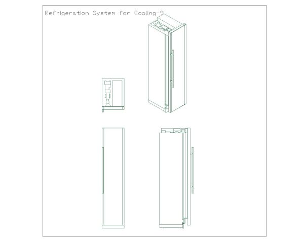 Refrigeration System for Cooling Details-9 CAD Block DWG AutoCAD Editable Drawing (Free Download)