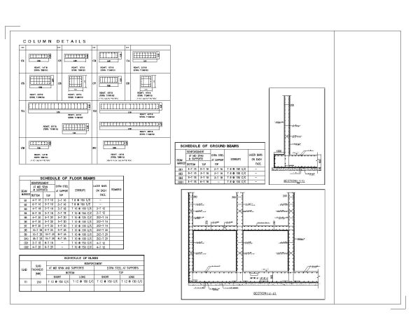 Reinforced Structure Structural & Architectural Detail-1. CAD block in DWG format free download.