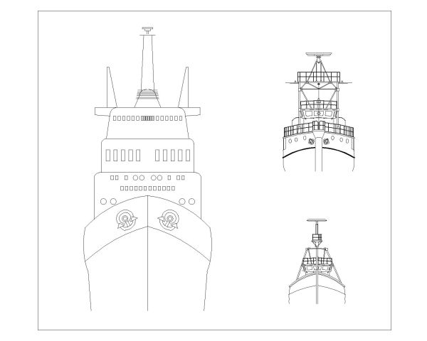 Rescue Boats & Yachts for Sea-6 Architectural Drawing. CAD block in DWG format free download..