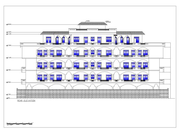 Residence Building 2D Elevation-10 CAD Block DWG AutoCAD Editable Drawing (Free Download)