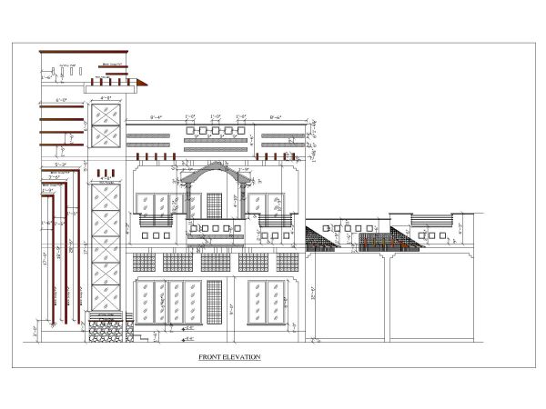 Residence Building 2D Elevation-38 CAD Block DWG AutoCAD Editable Drawing (Free Download)