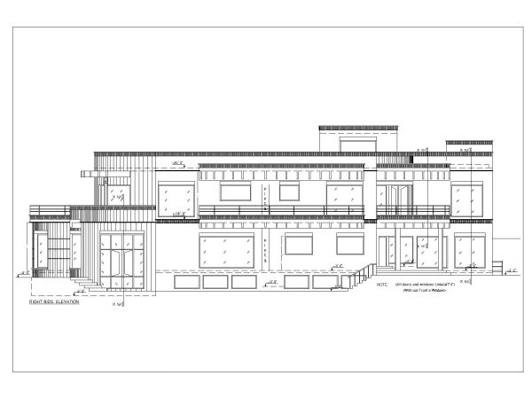 Residence Building 2D Elevation-48  CAD Block DWG AutoCAD Editable Drawing (Free Download)