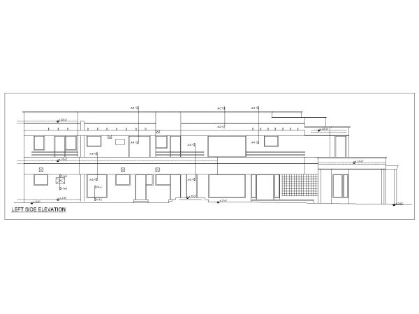 Residence Building 2D Elevation-66 CAD Block DWG AutoCAD Editable Drawing (Free Download)
