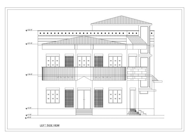 Residence Building 2D Elevation-67 CAD Block DWG AutoCAD Editable Drawing (Free Download)