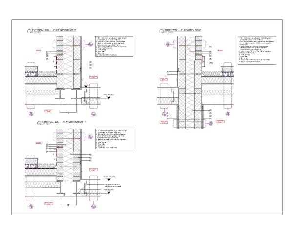 Roof & Parapet Upstand Details CAD Block DWG AutoCAD Editable Drawing (Free Download)