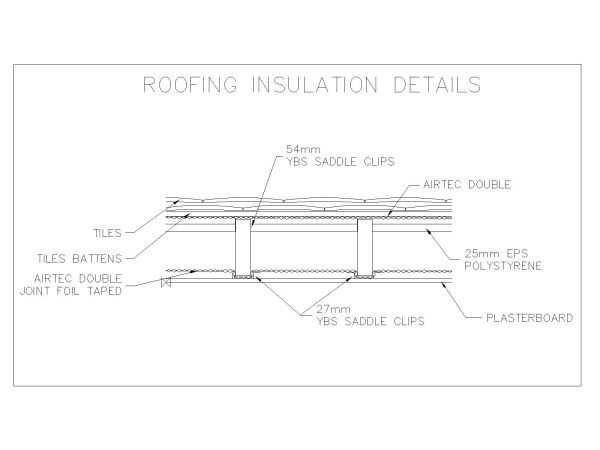 Roofing Insulation Details method CAD Block DWG AutoCAD Editable Drawing (Free Download)