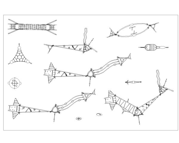 rope_playground_structures-Model CAD Block DWG AutoCAD Editable Drawing (Free Download)