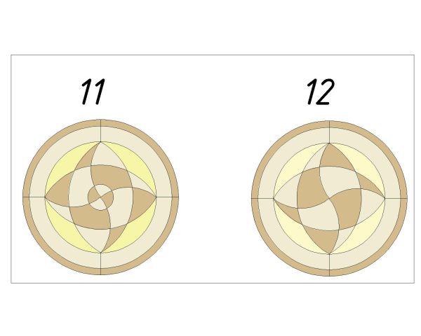 Rosette Symbols-6 CAD Block DWG AutoCAD Editable Drawing (Free Download)