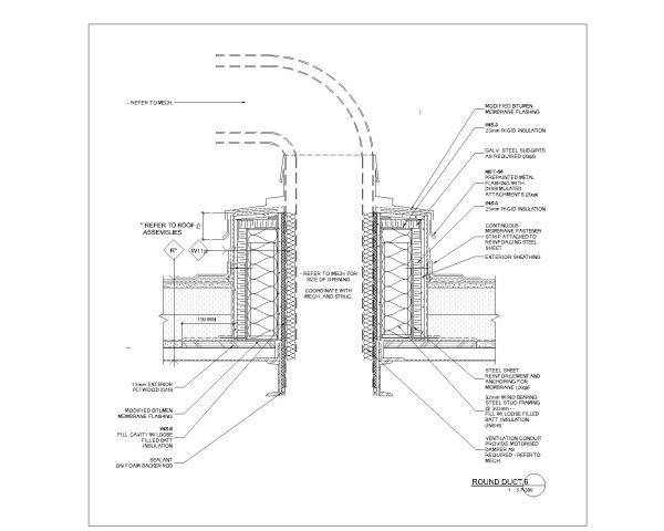 Round Duct Details CAD Block DWG AutoCAD Editable Drawing (Free Download)