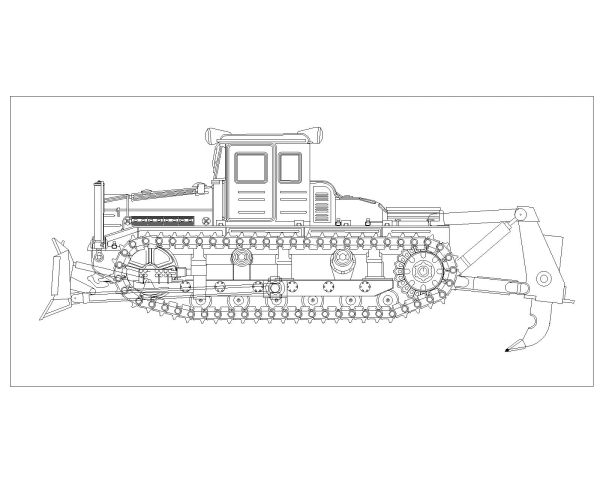 Russian Crawler Tractors & Bulldozers Drawing-16 CAD Block DWG AutoCAD Editable Drawing (Free Download)