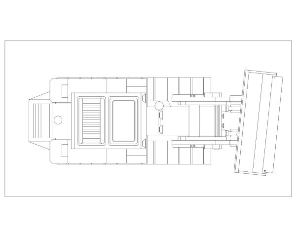 Russian Crawler Tractors & Bulldozers Drawing-5 CAD Block DWG AutoCAD Editable Drawing (Free Download)
